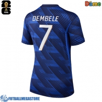 Fotballdrakt Dame Frankrike Ousmane Dembele #7 Hjemmedrakt VM 2026 Kortermet
